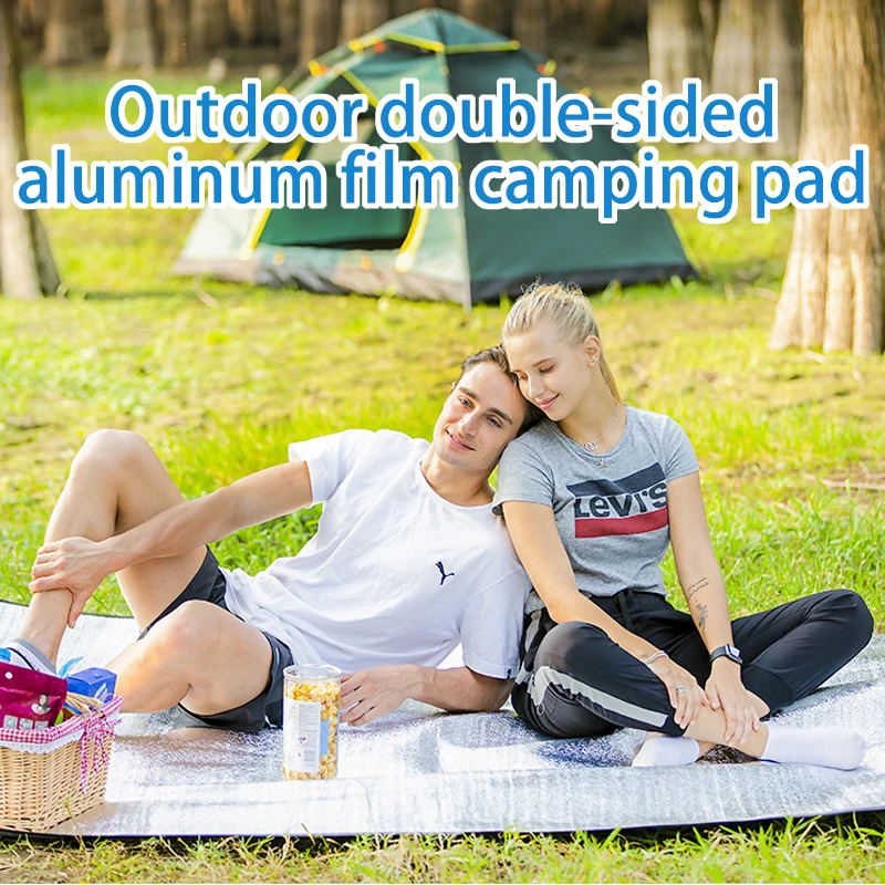 

Aluminum Foil Moisture-proof Picnic Pad Waterproof Tent Footprint Outdoor Camping Equipment Lightweight HIking Sleeping Pad