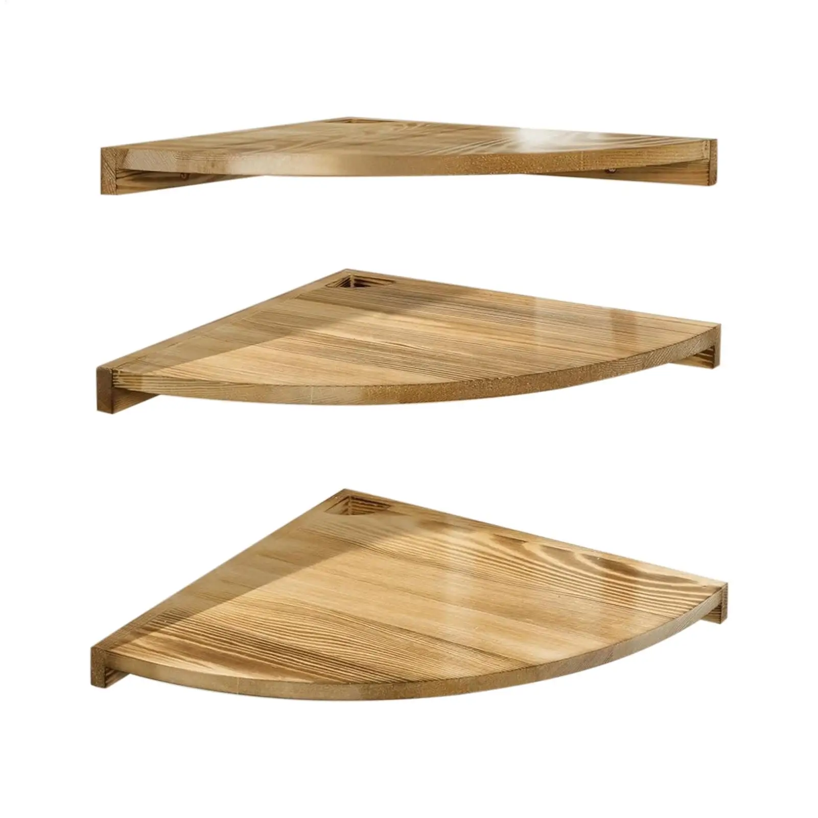 

Floating Shelves For Wall Wooden 3-Tier Rustic Wall Mounted Shelf Storage Display Shelves For Bedroom Kitchen Living Room Kids
