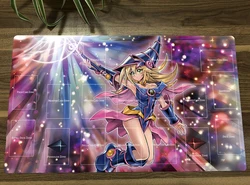 YuGiOh alfombra de juego Dark Magician Girl TCG CCG, tapete de juego de cartas comerciales, tapete de mesa, alfombrilla de ratón, 60x35cm, bolsa gratis