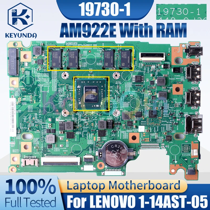 

For LENOVO 1-14AST-05 Notebook Mainboard 19730-1 AM922E With RAM 5B20S43140 Laptop Motherboard Test