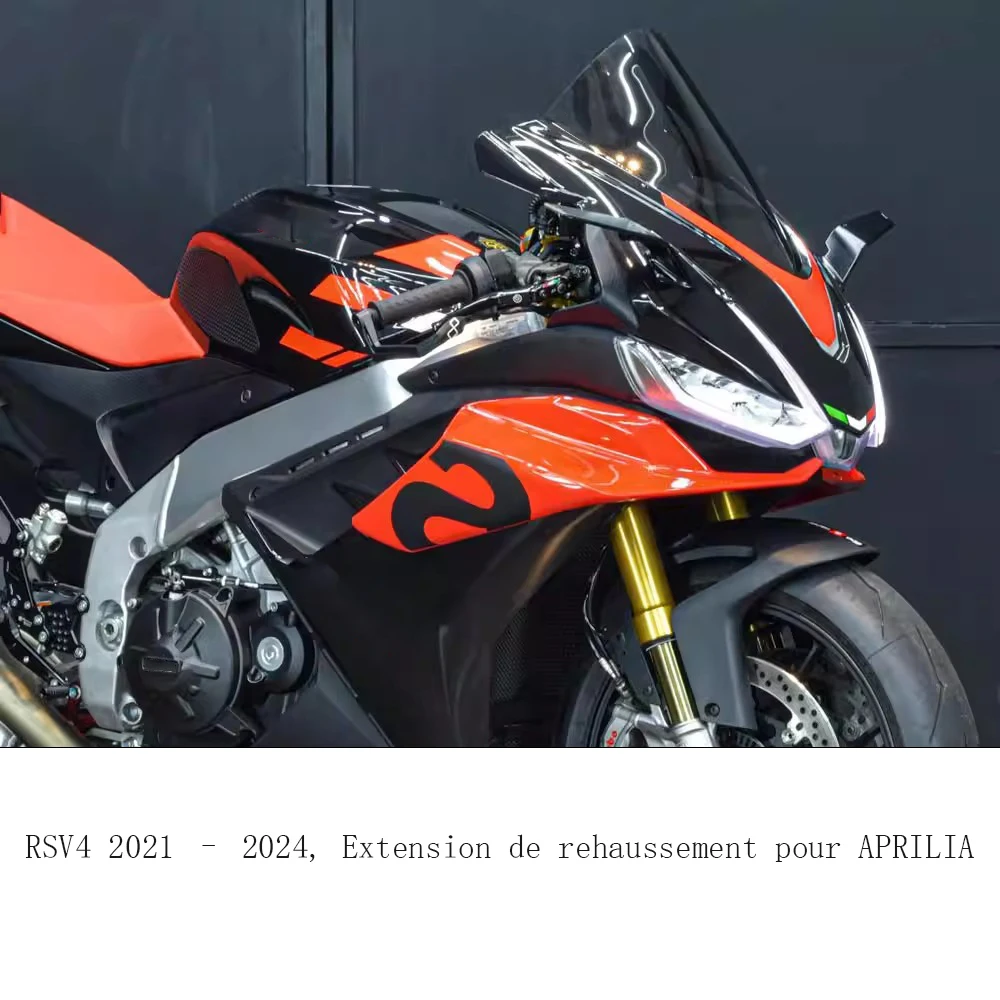 

Becquet de pare-brise de moto RSV4 2021 – 2024, Extension de rehaussement pour APRILIA, déflecteur de pare-brise, accessoires d