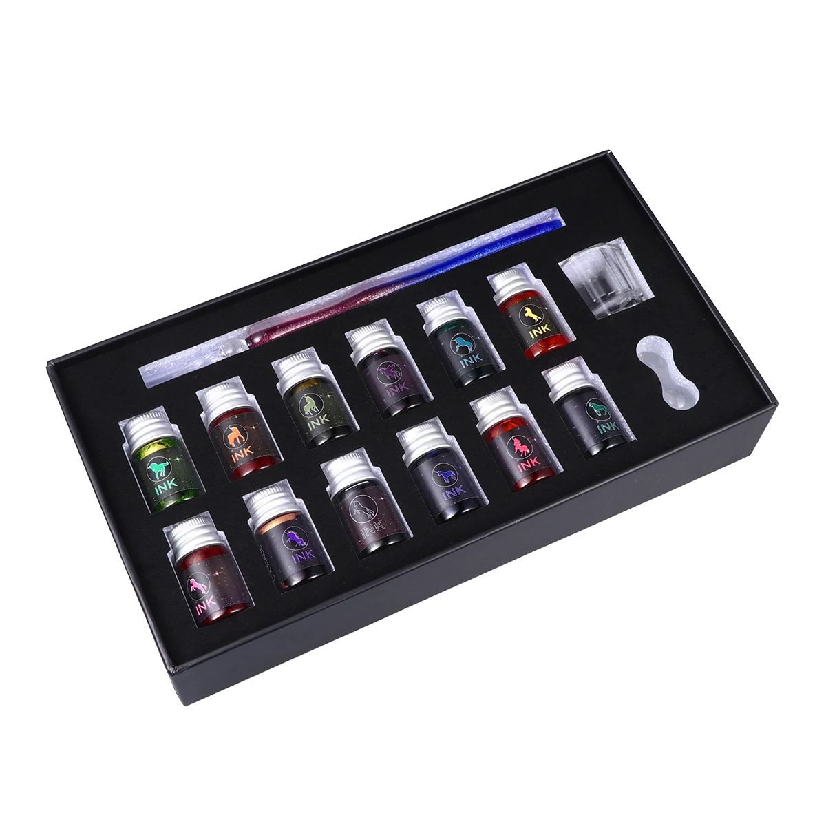 

Unique Ink Gift Pen Vintage Dip for Writing Crystal Signature Kit Fashion Tools