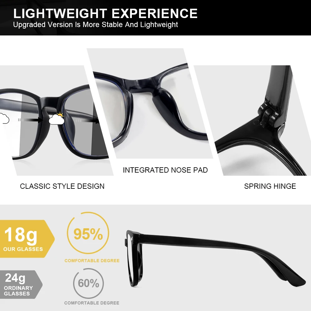 CRIXALIS 2 pezzi occhiali da sole fotocromatici casual per uomini e donne che corrono pesca occhiali da sole paralume antiriflesso UV400