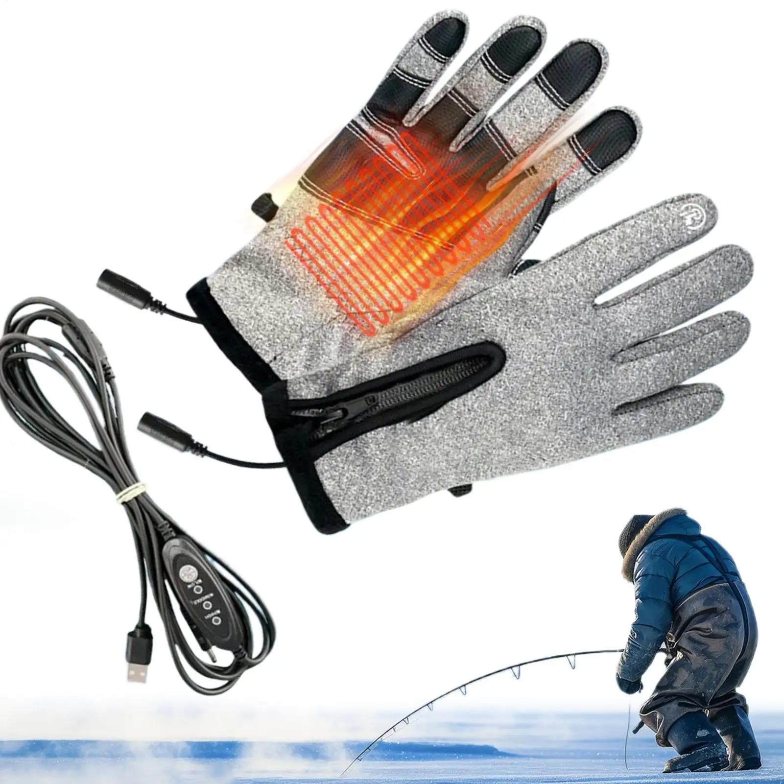 

Перчатки с подогревом для женщин, перчатки с сенсорным экраном, грелки для рук, ветрозащитный обогреватель, уличное снаряжение для скалолазания, охоты, катания на лыжах, женщин