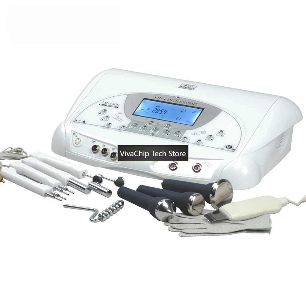 VivaCTFacial Care Cleansing Face Wash Skin Spatula Hydrating Ultrasonic Magic Glove BIO Micro Current Beauty Salon Instrument
