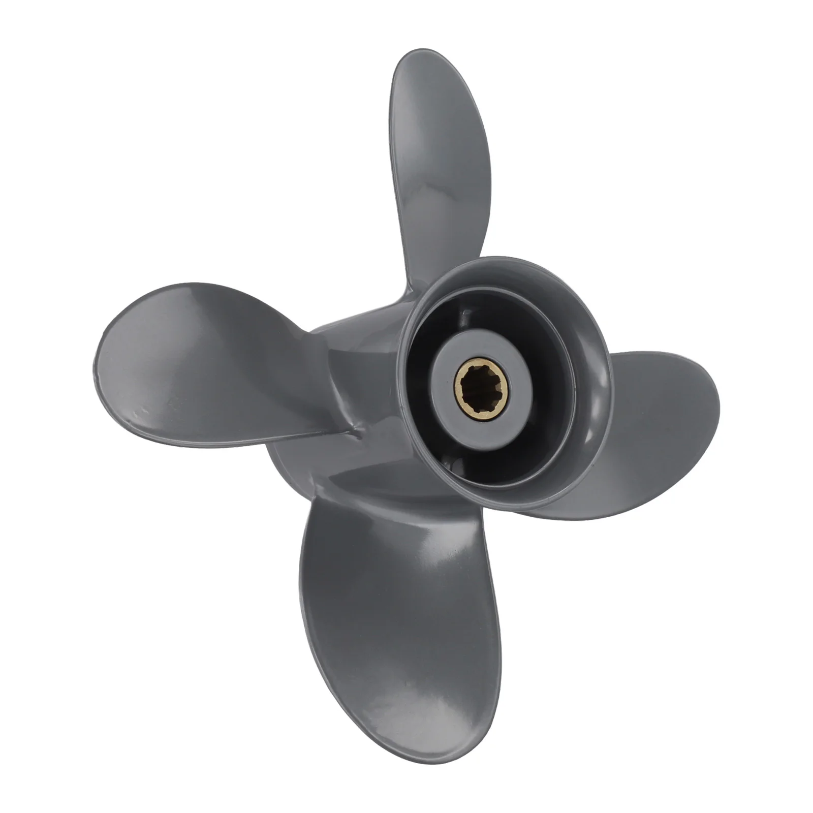 

4 Blade Propeller Aluminum Boat Propeller For Boating 8 Tooth Configuration Enhanced Durability Improved Fuel Efficiency