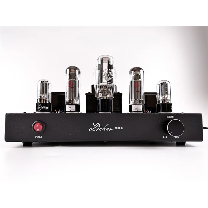 Oldchen El34 Vacuum Tube Amplifier Class A Hifi Sound Amplifier High Power 10w Home Theater Bluetooth 5.0 High End Home Amp