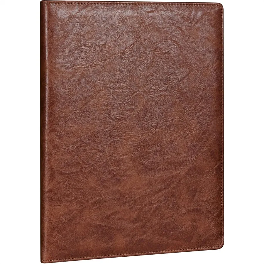 

Padfolio Portfolio Folder Faux Leather Interview Resume Folder with Document Organizer Busin Card Holder LetterSized Notepad Le
