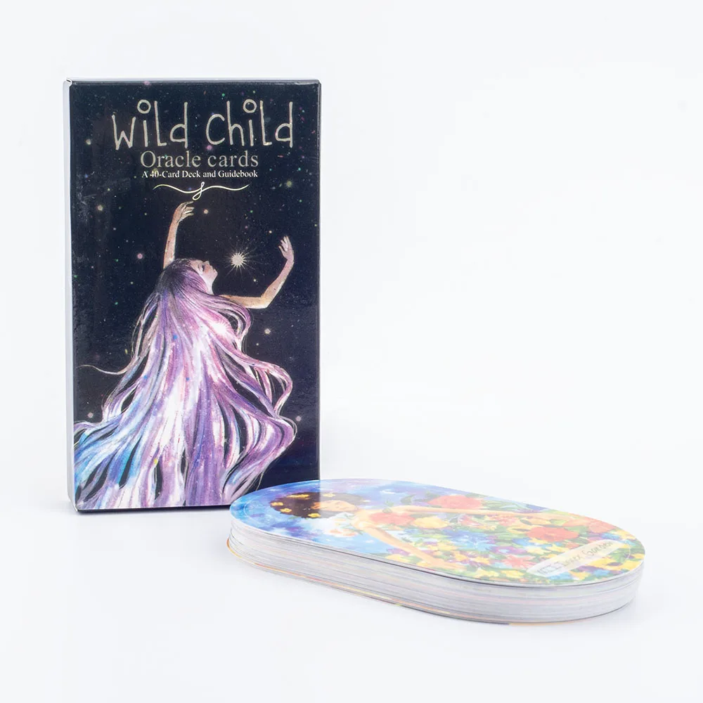 Wild Child Oracle-Karten, Tarot-Deck, 40 Stück, 10,3 x 6 cm, für Wissen, Heilung und Familienfeiern, Freizeit, Unterhaltung, Spielkarte – Detail 3