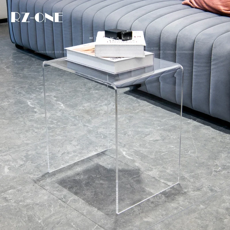 Acrylic Dining Table Minimalist Transparent Aesthetic Modern Side Office Unique Tea Table Muebles Auxiliares Balcony Furniture