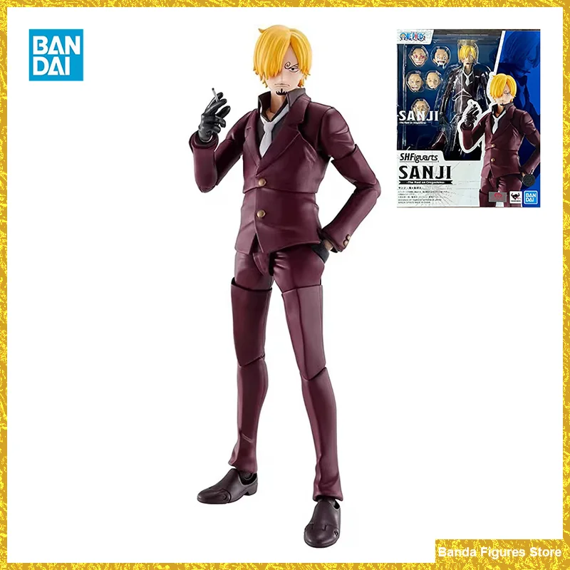 

Оригинальные Bandai S.H. Фигуртс SHF One Piece Sanji The Raid On Onigashima в наличии Аниме фигурки модели игрушки