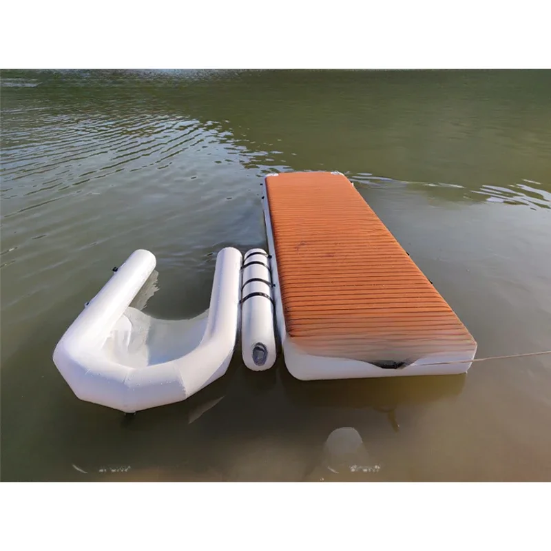 design leisure water drop needle inflatable floating air dock