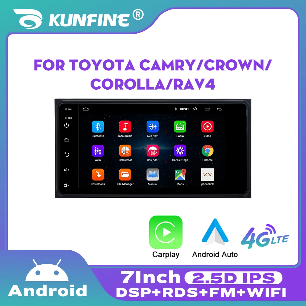 

Автомагнитола 2 Din, универсальный мультимедийный видеоплеер на Android, с экраном 2,5D для Toyota CAMRY, CROWN, COROLLA, RAV4, VIOS