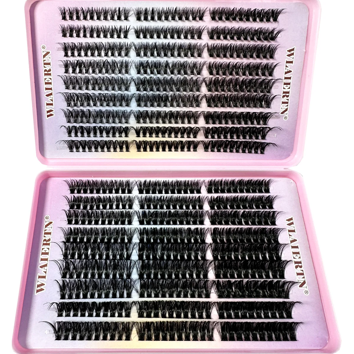 Faux Mink Eyelashes 600 Cluster C ม้วน 9-16 มม.ธรรมชาติ Eyelash Extension 3D รัสเซีย Strip ส่วนบุคคลขนตาแต่งหน้าเครื่องมือ