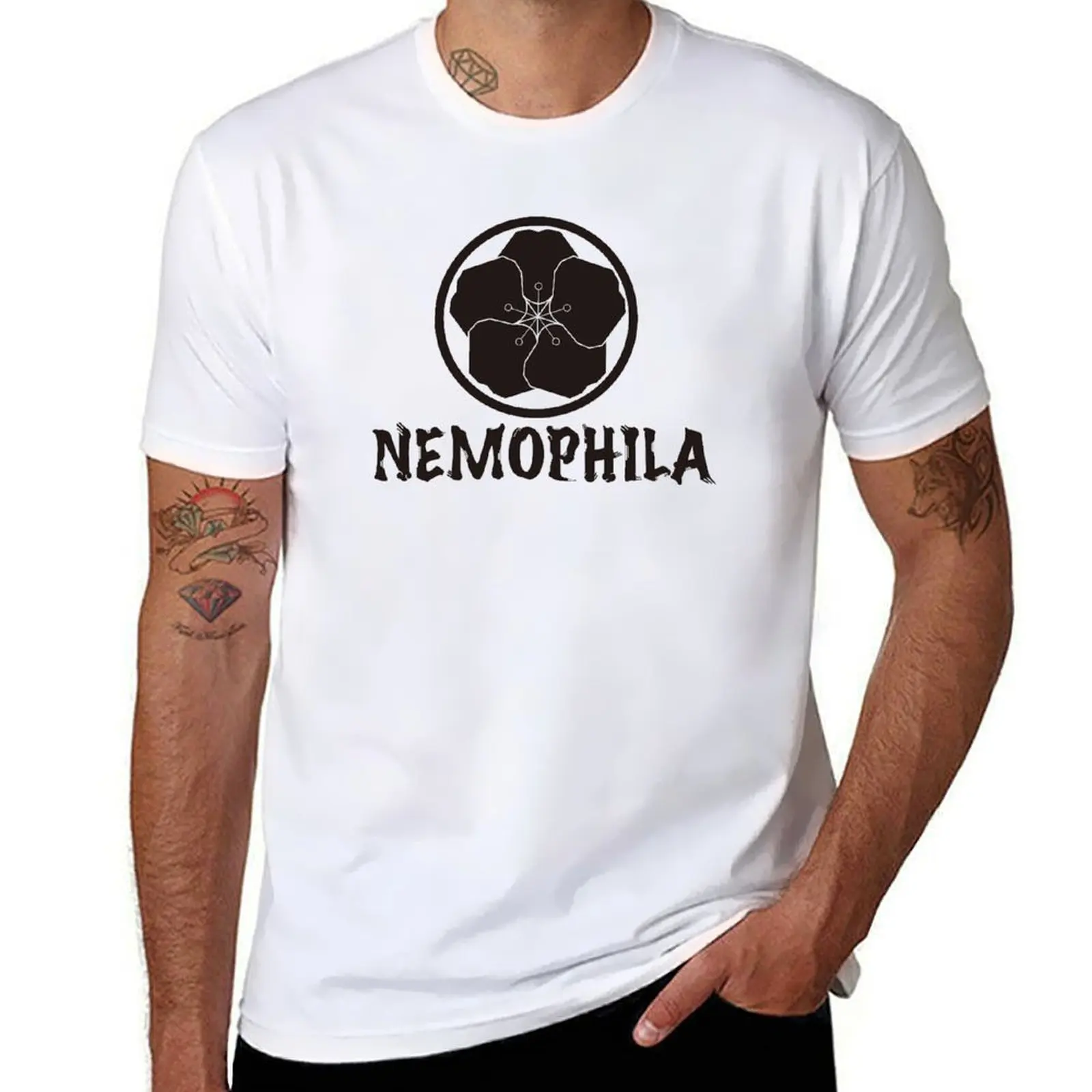 

Nemophila Black T-Shirt anime t shirts for man cotton t shirt man