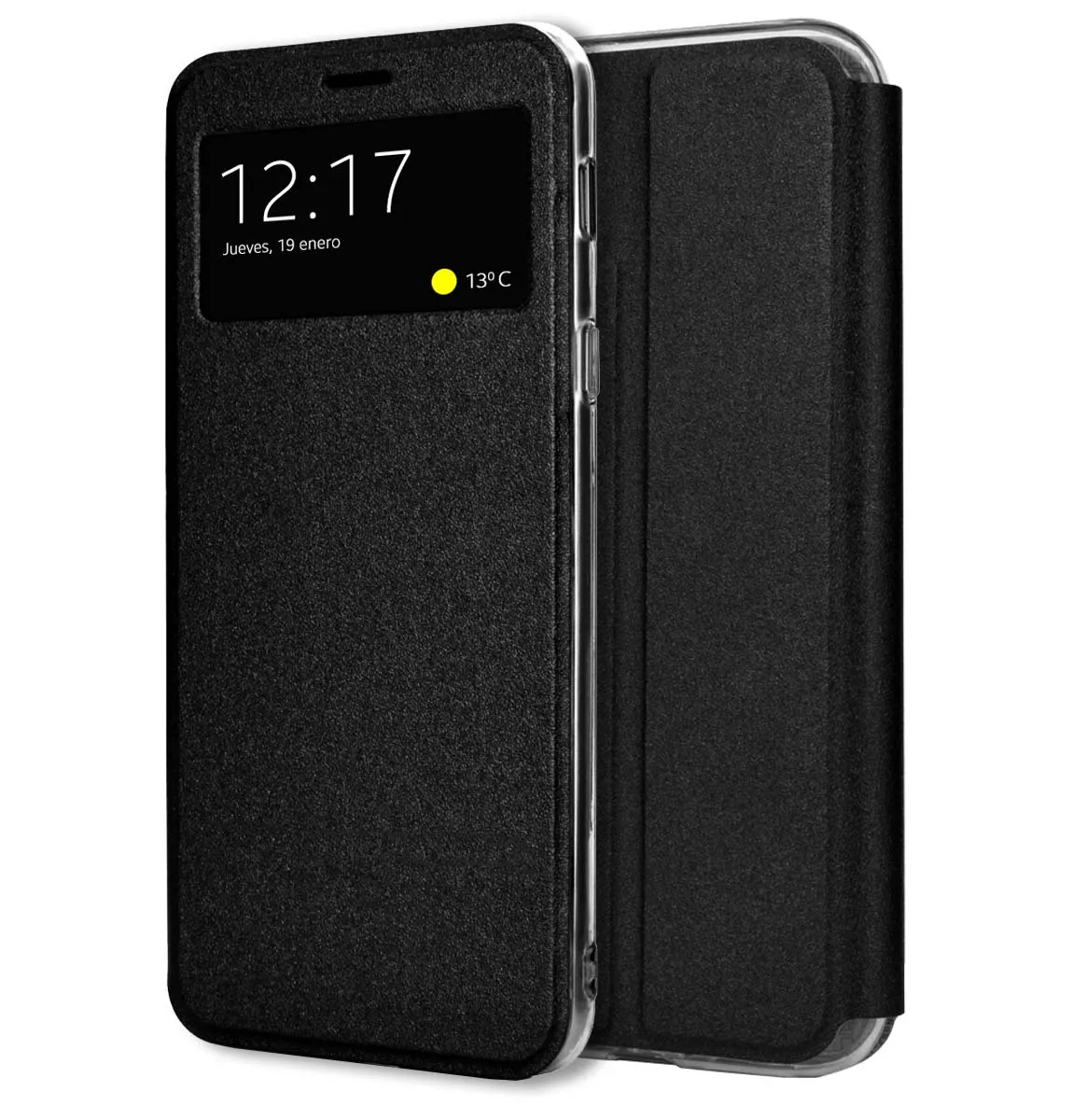 Oppo A78 4G Black Support Window Stand Book Case