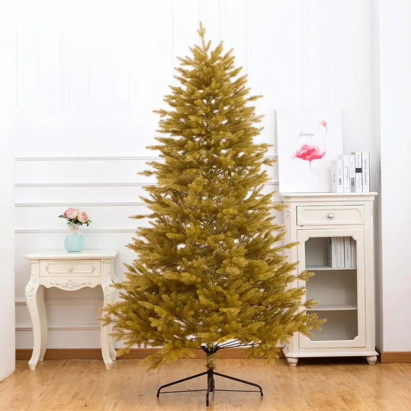 PE Christmas Tree Golden High-End Automatic Encryption Hotel Shopping Mall Decoration Simulation New Year Gift