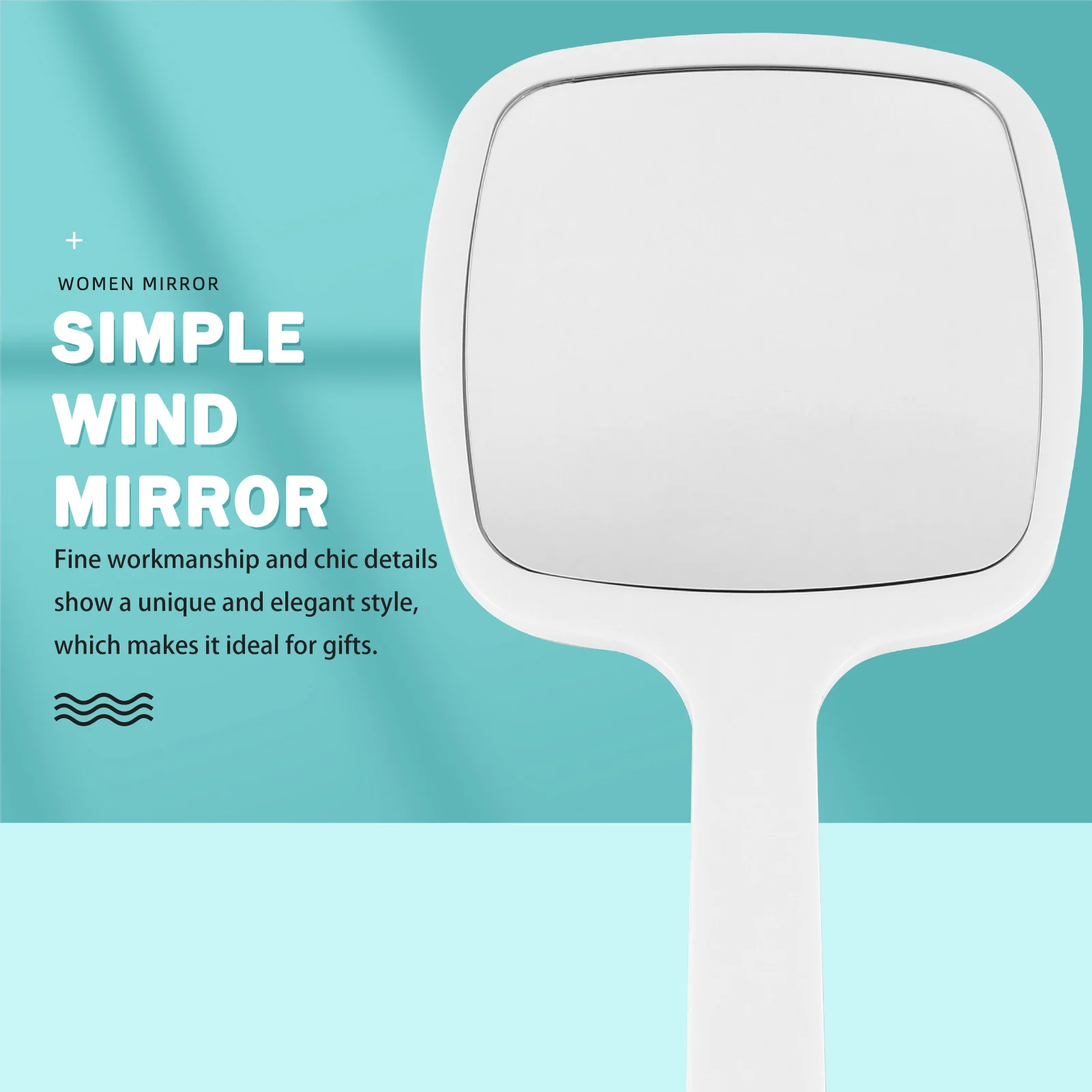 

Handheld Makeup Mirror Portable Lightweight Durable Perfect Size Travel Beauty Vanity Mirror Women Girls