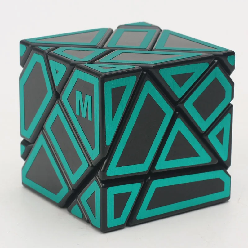 Ninja 3x3 Ghost Cube with Silver Stickers Ninja Ghost Cube  Shape Speed Magic Cube Puzzle Toys Kid Gift Cubo Magico Puzzle