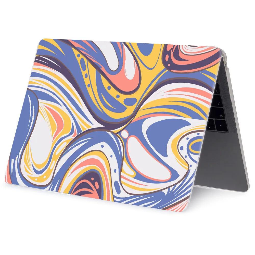Laptop Case for MacBook Pro 16 Case M4 A3403 Funda for MacBook Air 13 M1 M2 2022 A2338 Abstract texture printed shell
