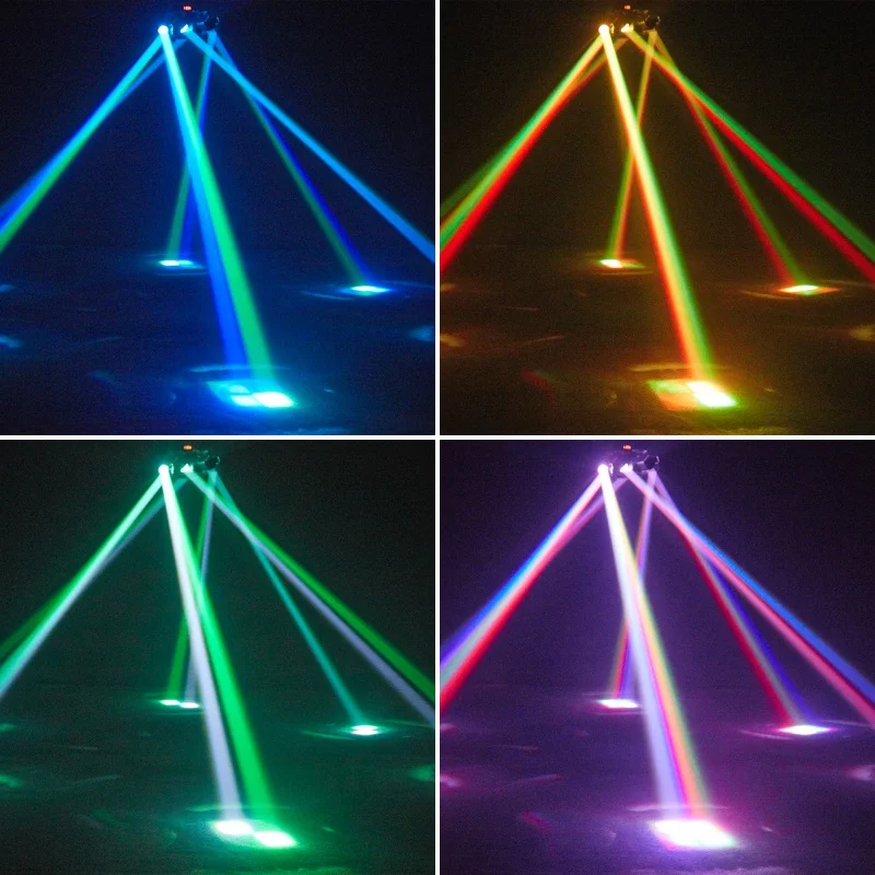 Vollfarb-LED 150 W 6 Arme Moving Head Lichtstrahl Laser Strobe Effekt DMX512 Bühnenlicht Rotierende DJ Disco Party Bar