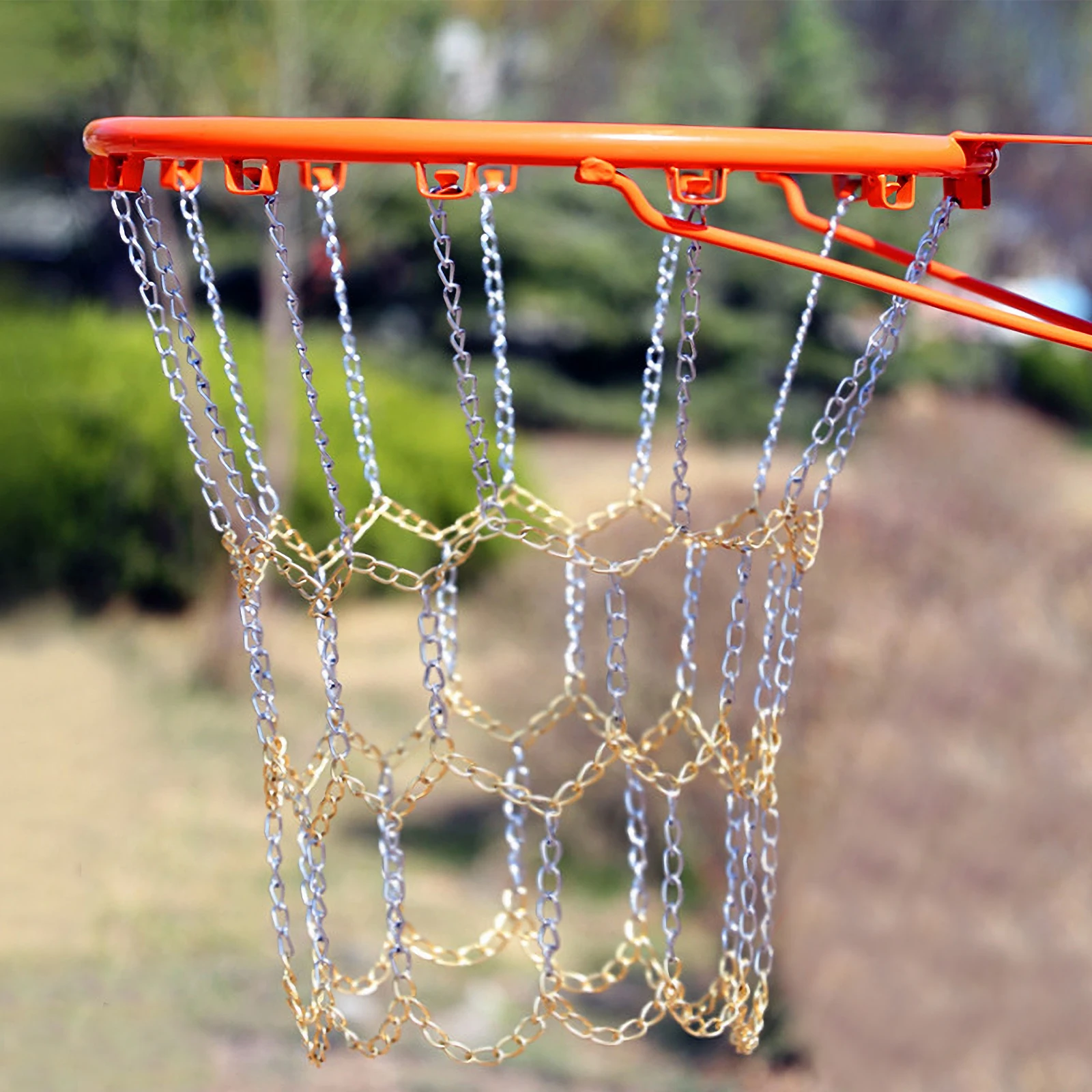 

1pc Basketball Net Heavy Duty Weather Resistant Outdoor Indoor Tangle Free Long Lasting for Courts Parks Schools