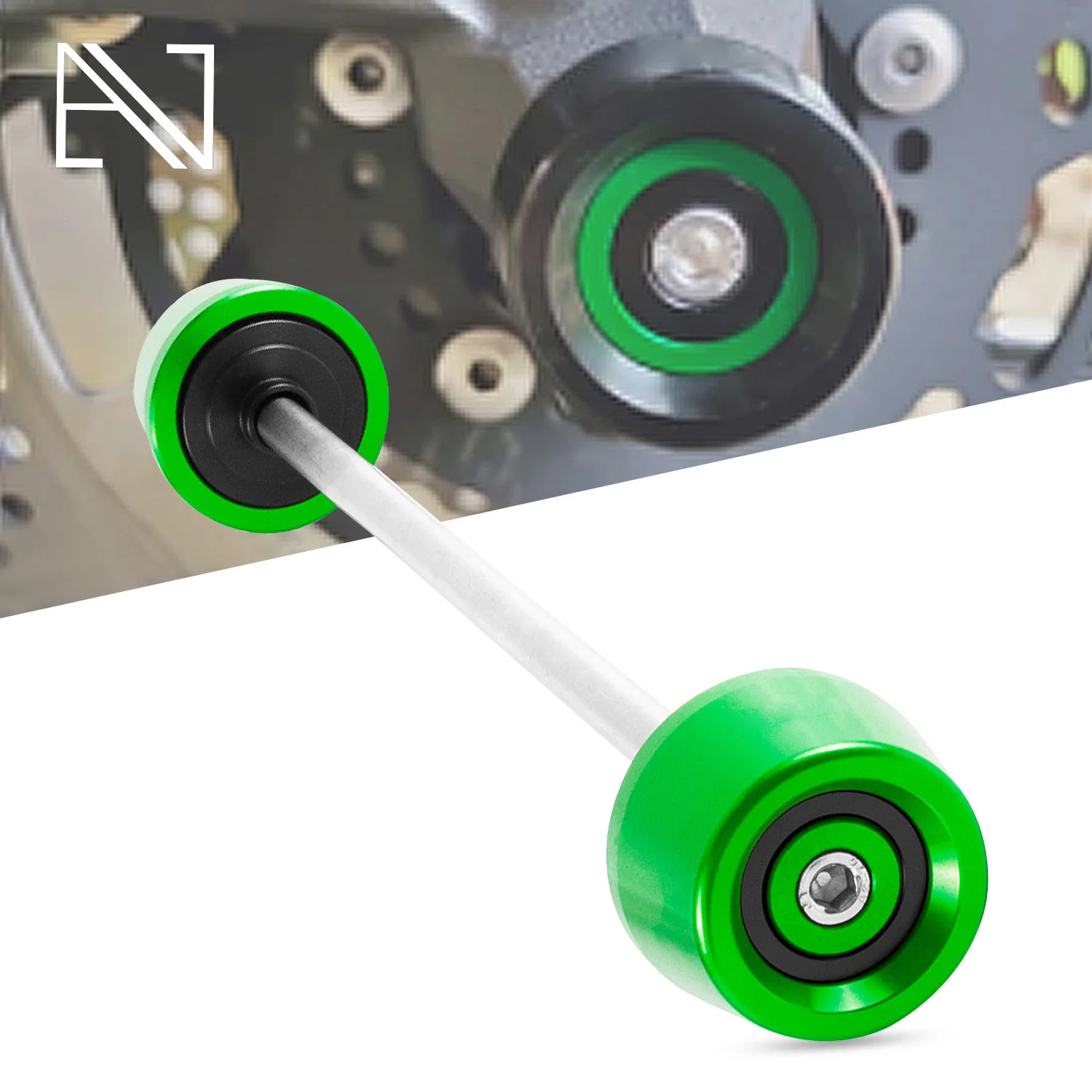 

For Kawasaki Z650 Z750 Z800 Z900 Z900RS Z1000 Z1000SX ZX6R ZX10R Ninja650 Ninja636 Front Axle Slider Wheel Crash Pads Protector