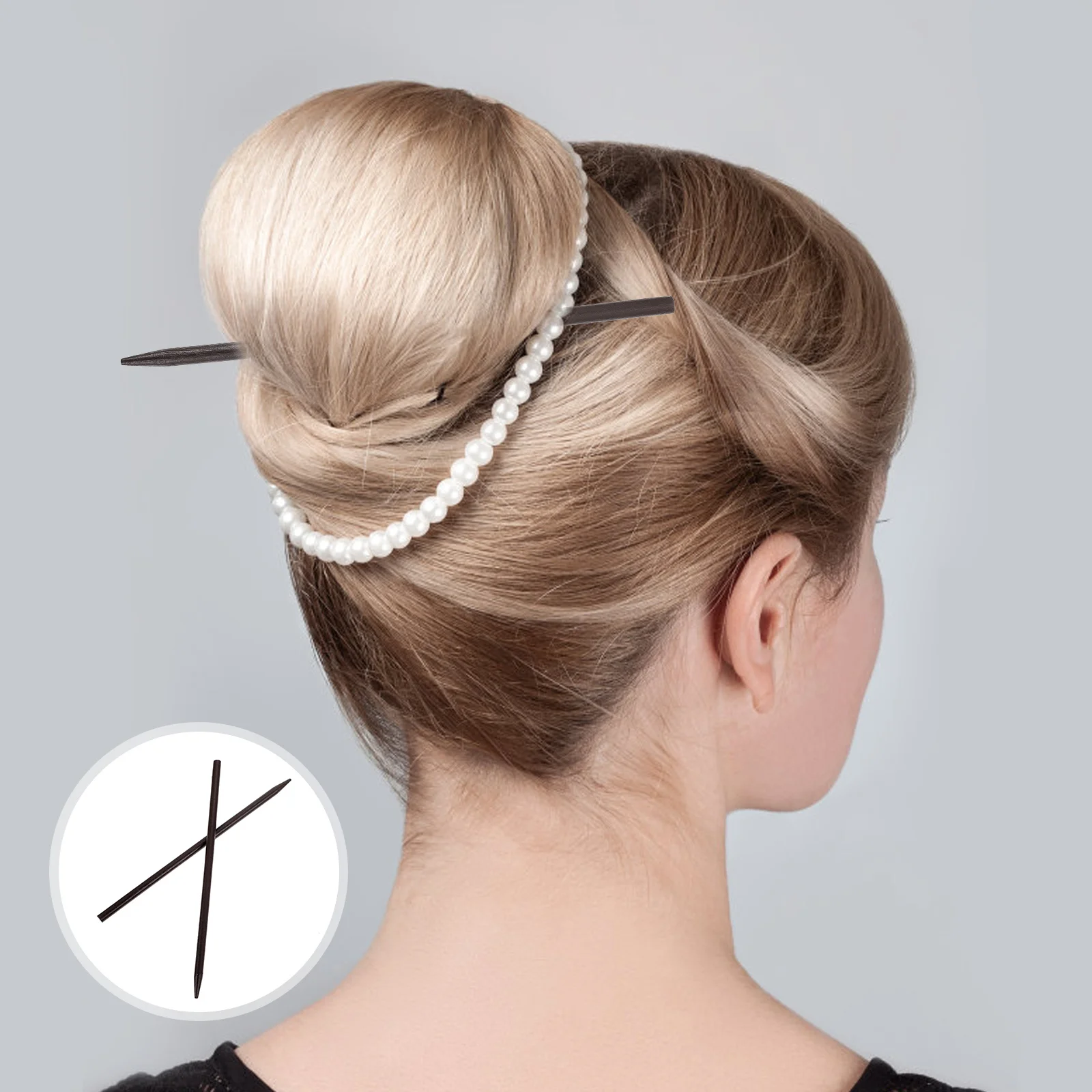 

12 Pcs Wooden Hairpin Stick DIY Accessories Embellishments Making Material Bridal Headdress Decor Chopstick Miss Supply