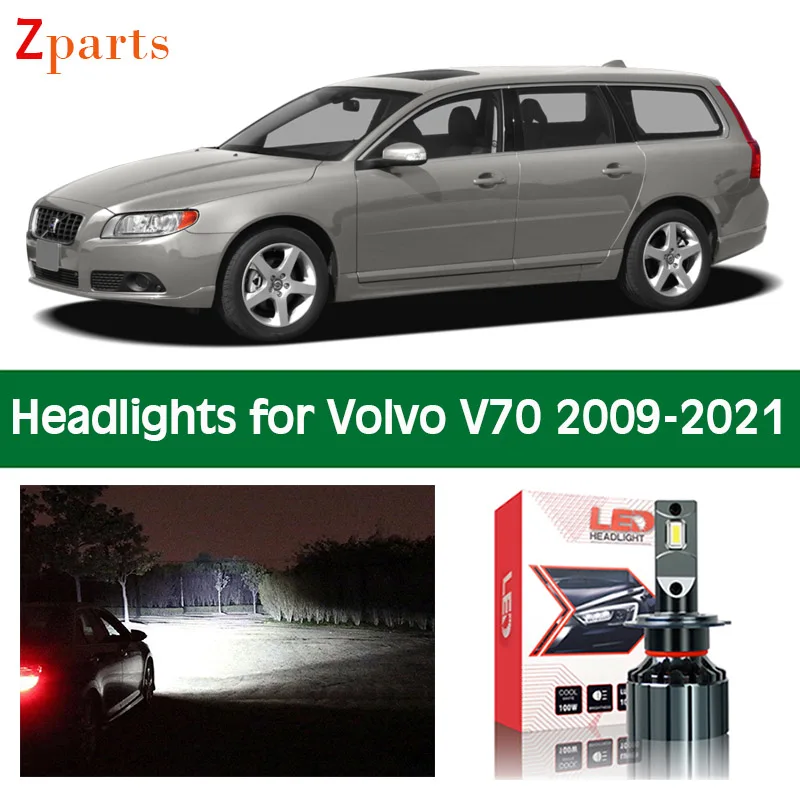 

1 пара, Автомобильные светодиодные фары для Volvo V70 2009 - 2021