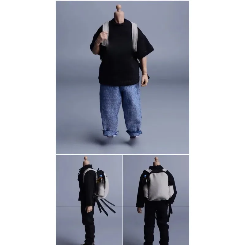 Mochila de Ombro Masculina em Escala 1/12 para Soldado, Modelo Compatível com Bonecos de Ação Notaman 02w de 6 Polegadas, Acessório Militar