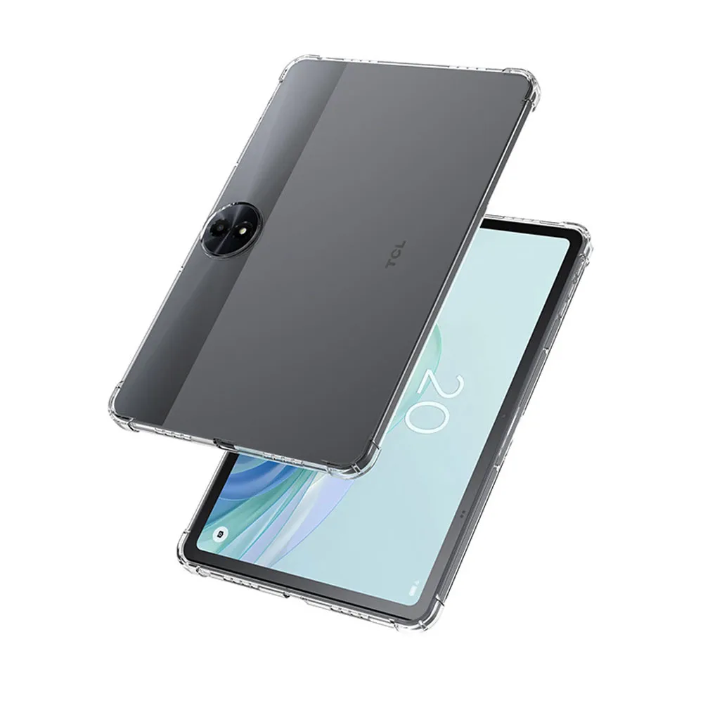 Transparent TPU Case for TCL Nxtpaper 11 Plus Tab 11 Gen2 FE E-Reader-with 4 Corner Airbag Shockproof Anti-Fall Protective Cover