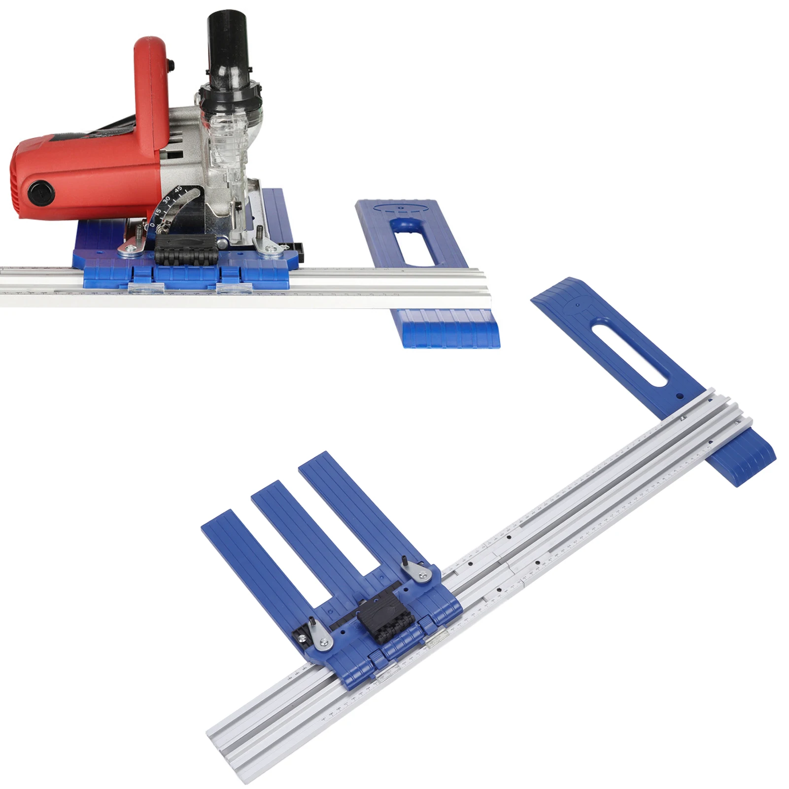 Woodworking Cutter Guide Rail Multifunctional Aluminum Alloy Circular Saw Track for Carpenter