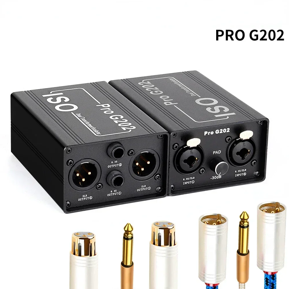 GX200 Audio Isolator Current Sound Noise Cancellation Mixer Microphone Common Ground Filter Multifunctional Noise Isolator Meter