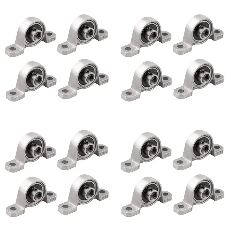 A95I-16 Pcs Bearing Housing Flange Bearing 10Mm KP000 Ball Bearing Block Pillow Block Bearing For Spare Parts For 3D Printer