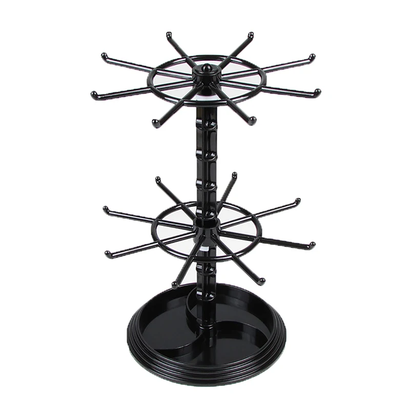 Rotatable Display Stud Earrings Holder Jewellery Rack Storage Small Shelf Plastic Stand For Earrings Pendants Bracelets Jewelry
