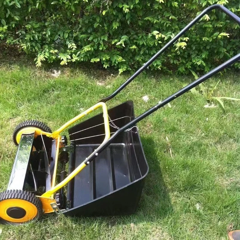 

Hand push unpowered lawn mower, household lawn mower