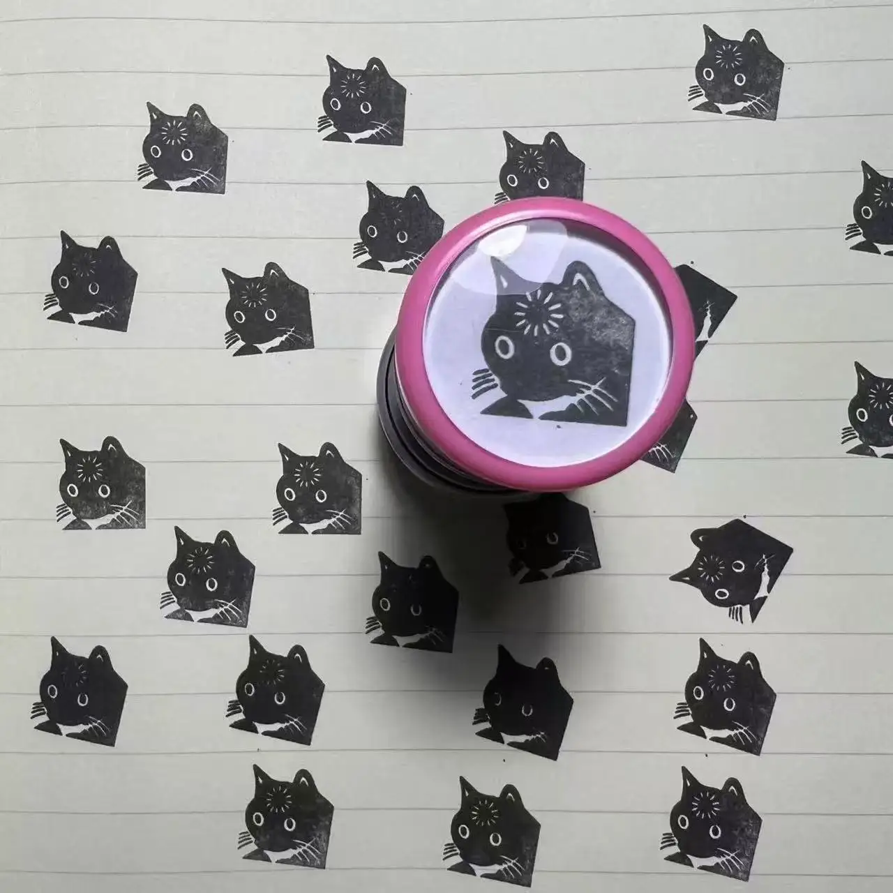 Shutdown Cat Seal Funny Emoji Stamps Creative Small Round Seals for Students Cute