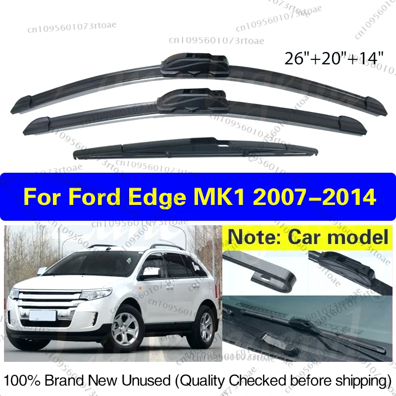 

Front Rear Windshield Windscreen Window Car Accessories 26"+20"+14" Car Wiper Blade For Ford Edge MK1 2007 - 2014