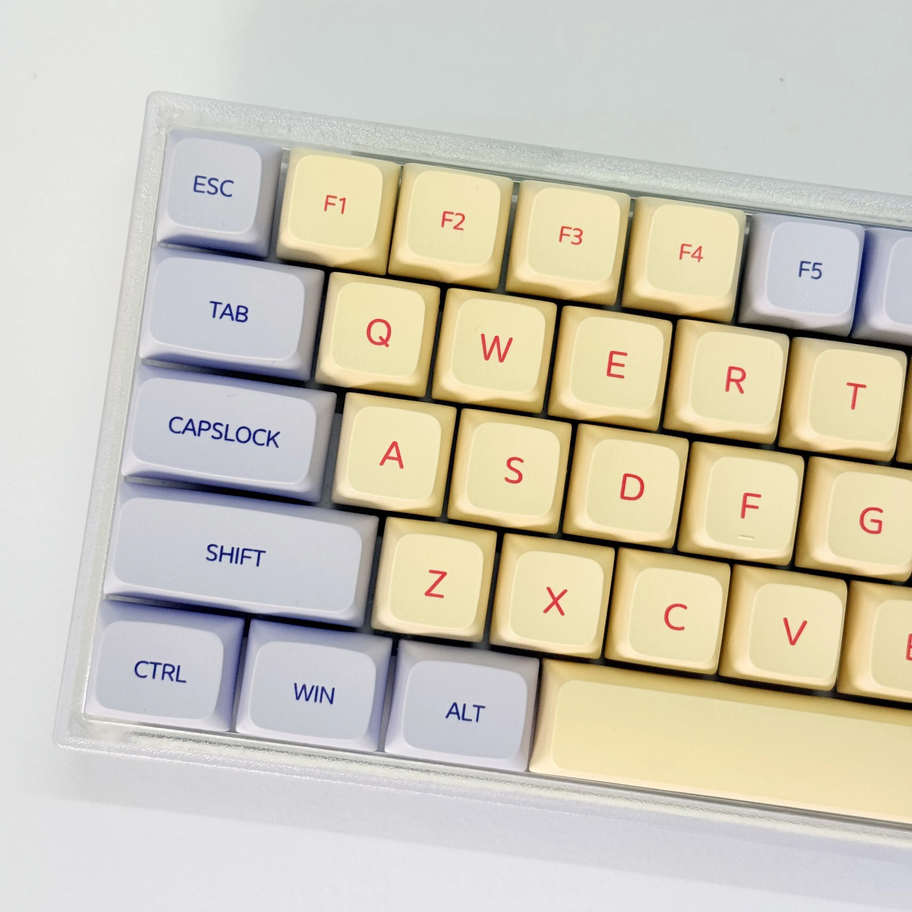 

Розовые, синие колпачки для клавиш XDA Profile, английский, французский, японский, испанский, корейский, Hangul, колпачок для 60% 75% TKL, 100% механическая клавиатура