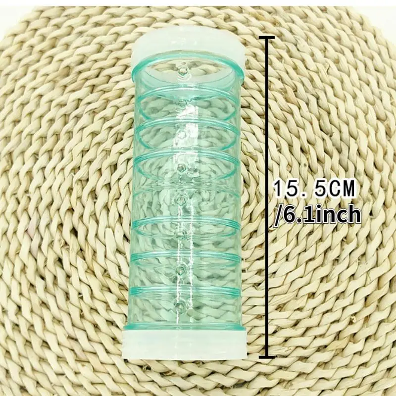 8 Pcs Set Transparent Acrylic Hamster Tunnel Accessories for Small Pet Cage Toys Supplies