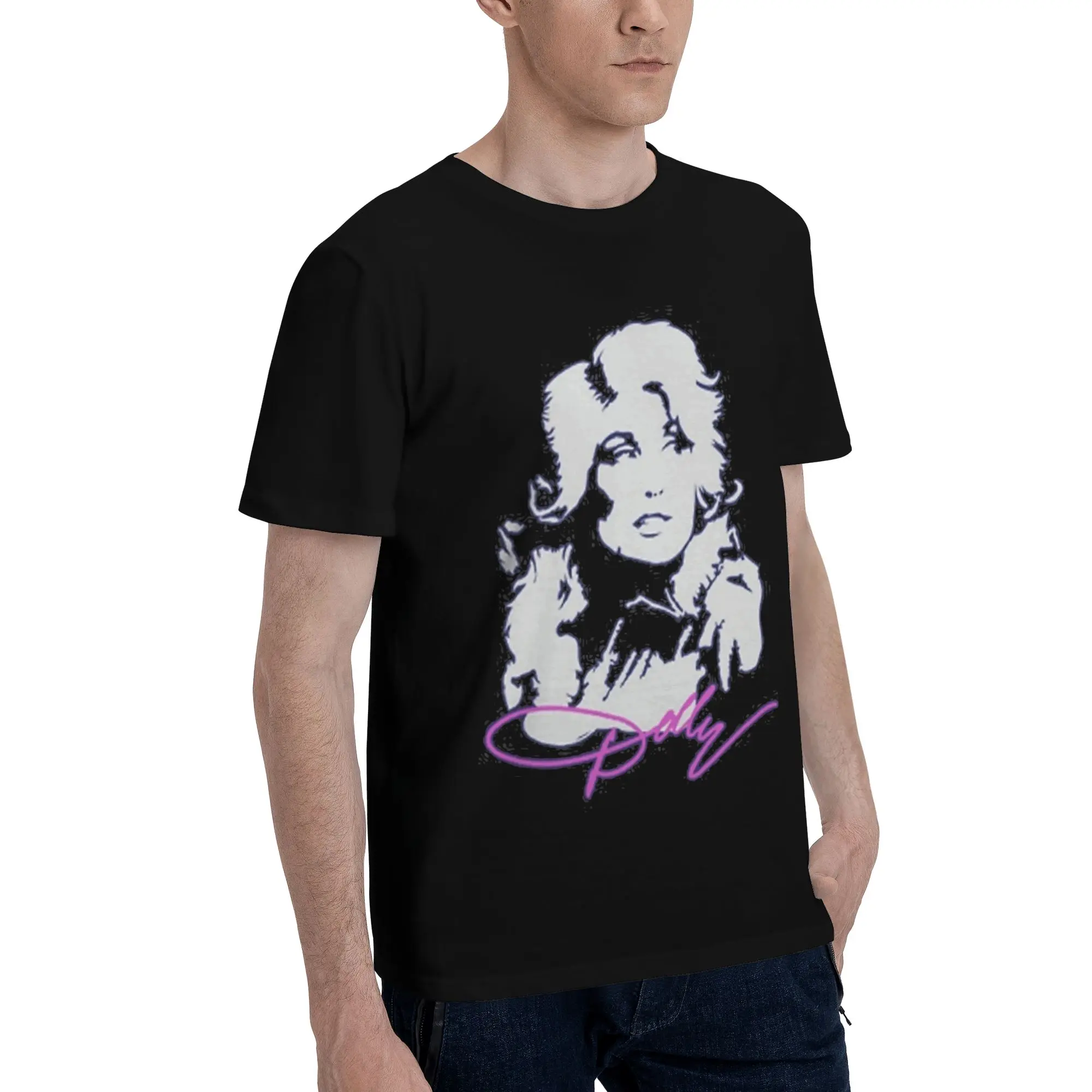 Graphic Printed RIP Dolly Parton T Shirt for Men Women  Pure Cotton Tee Shirt Short Sleeve Tops