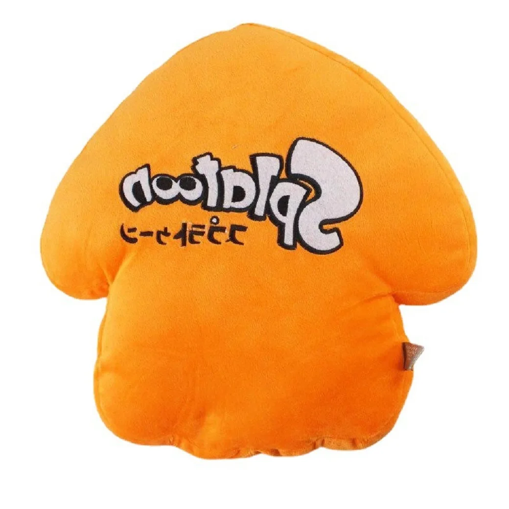 33Cm Oranje Groen Splatoon Vermoeden Anime Kawaii Dier Pollow Kussen Pluche Peluche Soft Gevulde Cartoon Speelgoed Poppen Kids gift