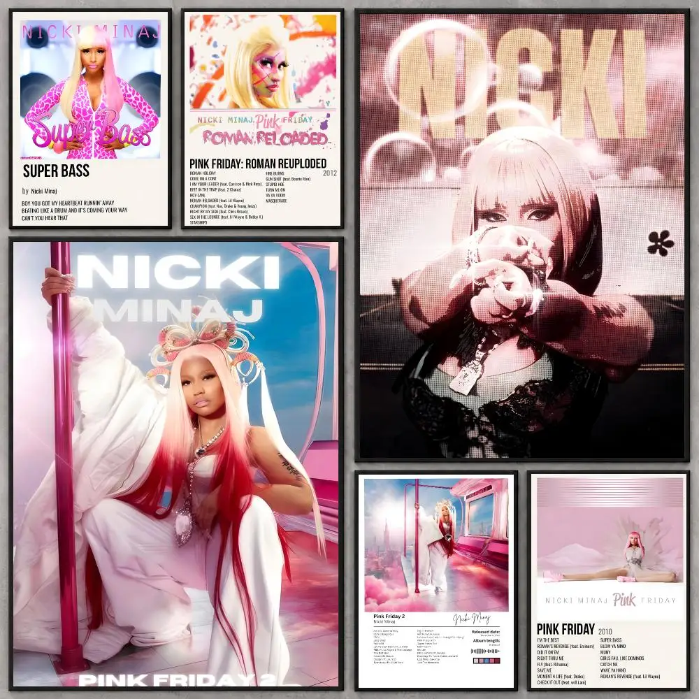 Rapper Nicki Minaj   Music Artist Print Graphic Streaming Film Style Wall Artwork Bedroom Decor Poster