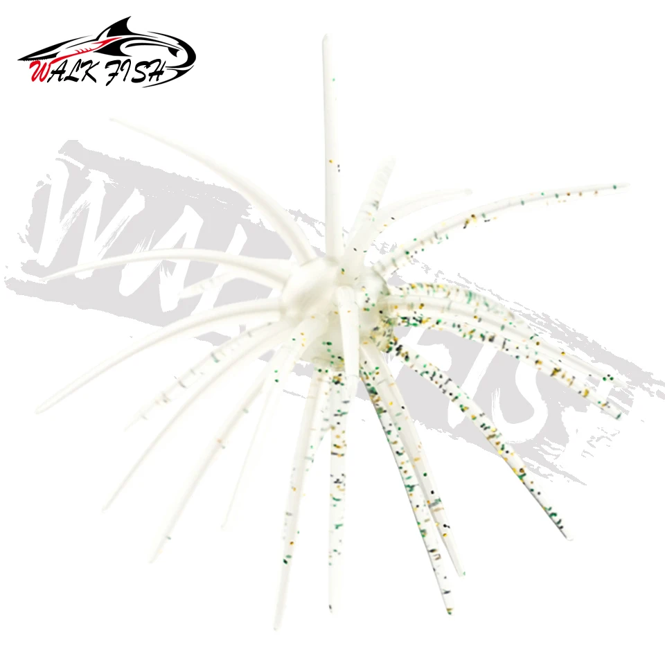 WALK FISH 3 Stück 110mm 9g Seeigel-Angelköder TPE Weichköder Silikonköder für Brassen, Seebarsch, Forelle, Mandarinfisch, Tilapia, Süßwasser – Detail 13