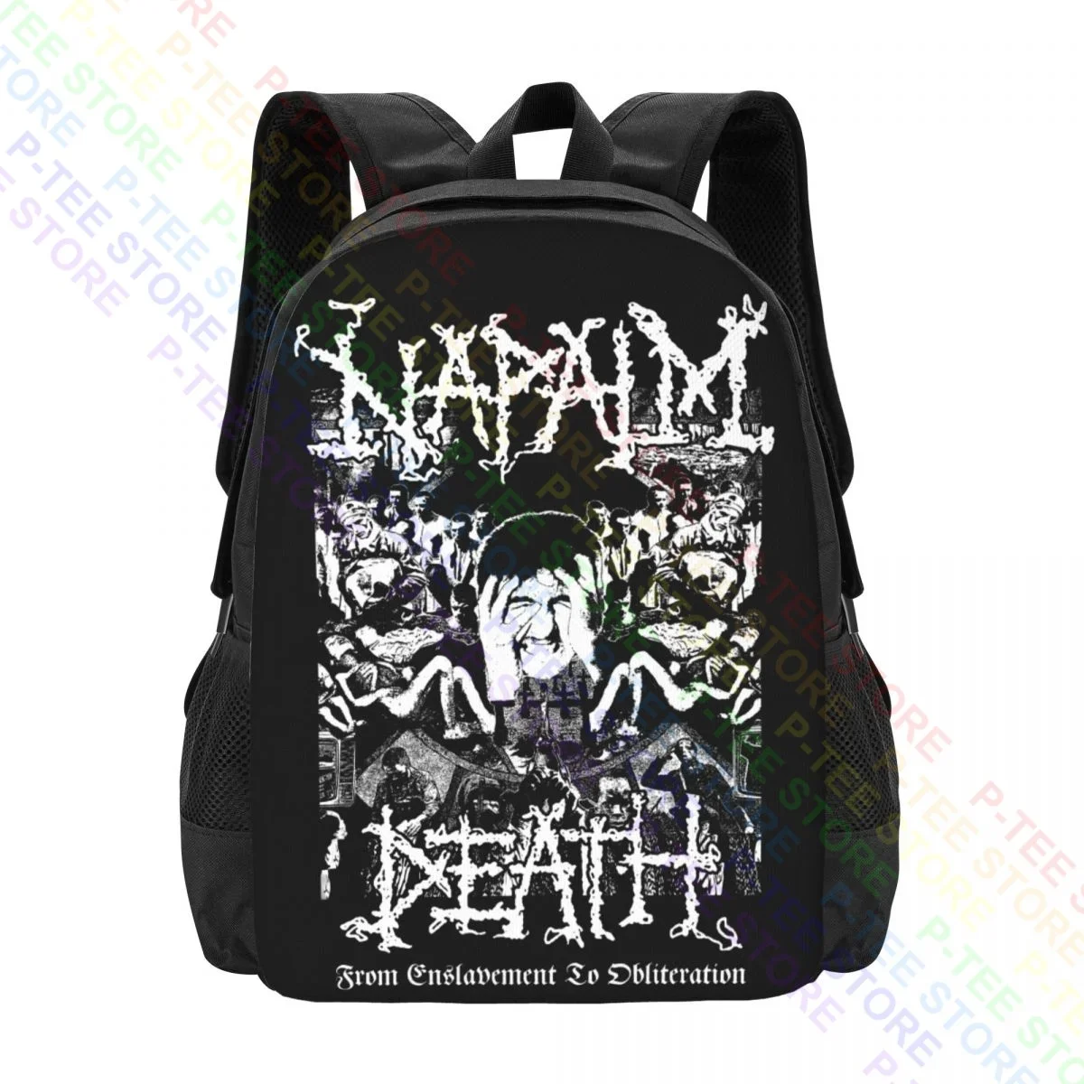 Napalm Death From Enslavement To Obliteration Poster Metal Hard Rock MusicBackpack Large Capacity Swimming Schoolbag