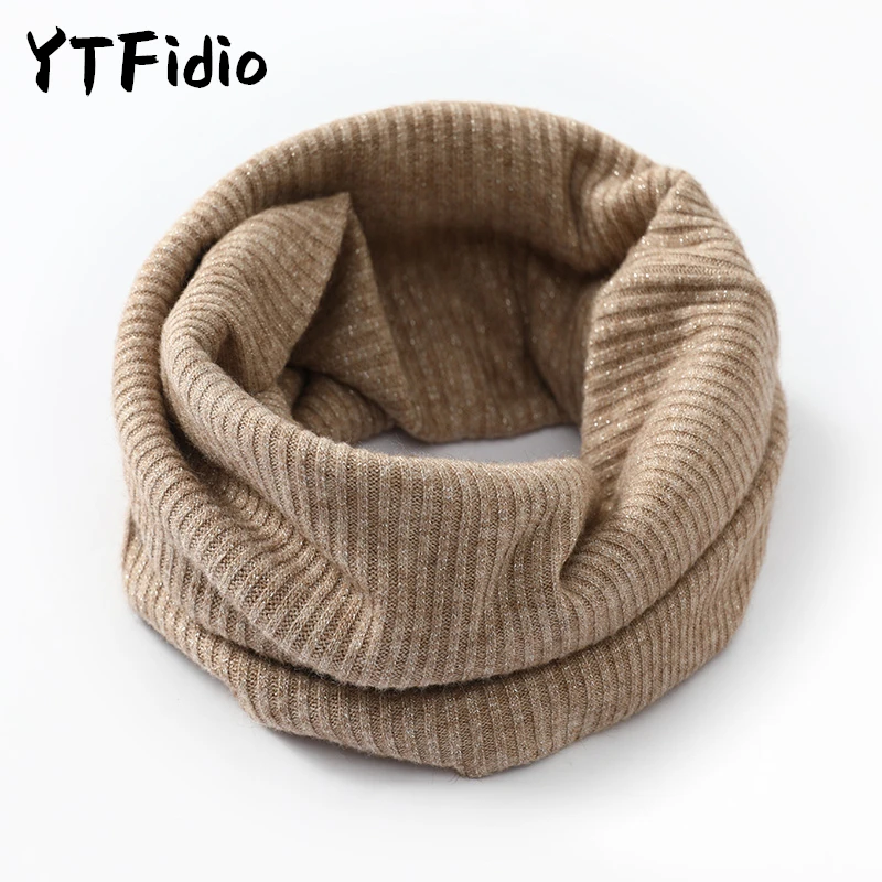 YTFidio 100% Wool Neck Brace Women Winter Soft Warm Wool Hedging Bib Pullover Coldproof Thicken Elastic Wool Knit Warm ﻿162