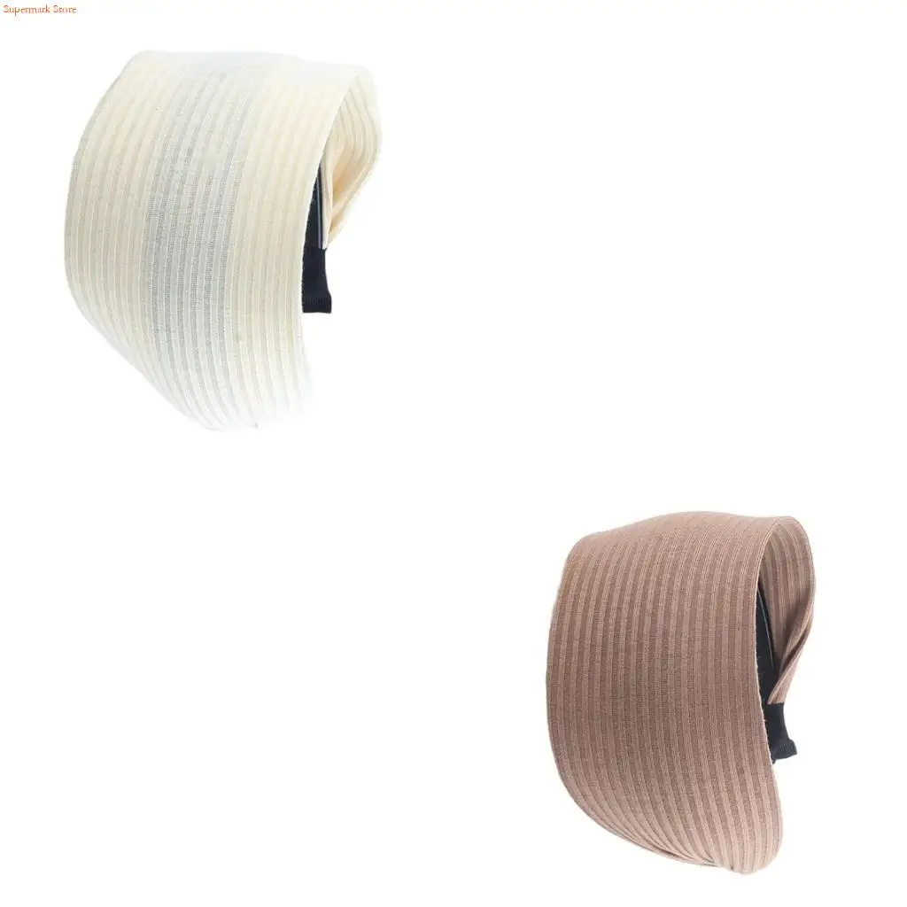 Q5WE Wide Hairbands Photo Props Makeup Knit Headbands Party Headpiece Fun Headbands for Music Festivals