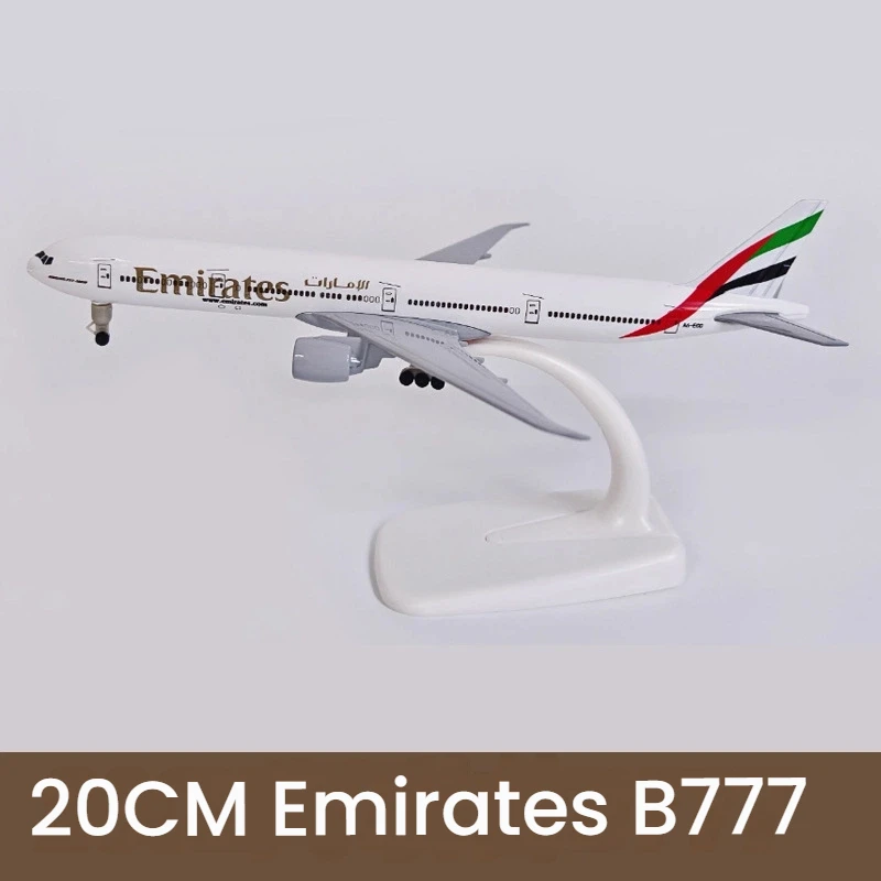 

20CM for Emirates B777 Aircraft Model Die-cast Metal Model Aircraft Static Display Collection Gift