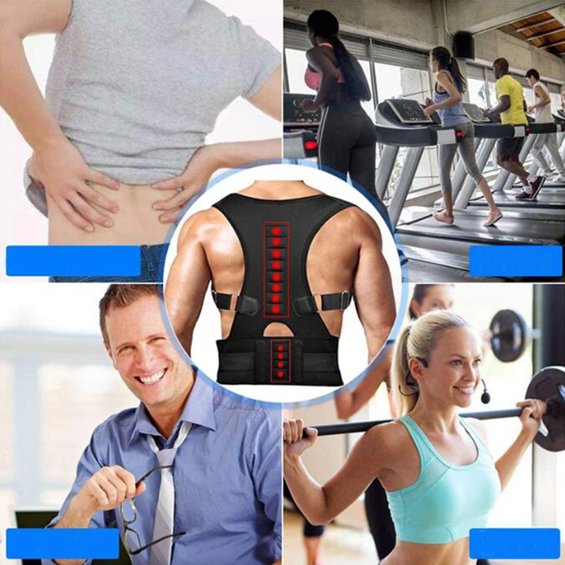 Hot Posture Corrector Back Support Brace Adult Back Support Belt Invisible Sitting Posture Corrector Belt To Correct Bad Posture