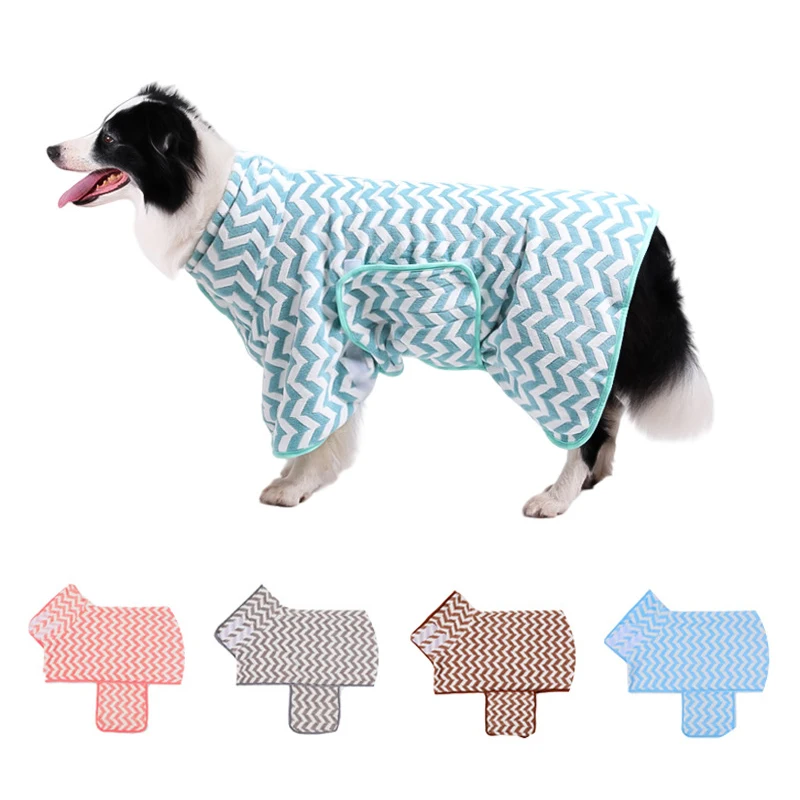 

Soft Super Absorbent Pet Towels Machine Washable Quick Drying Keep Warm Bathrobe for Medium Large Dogs Pet Accessories Wholesale